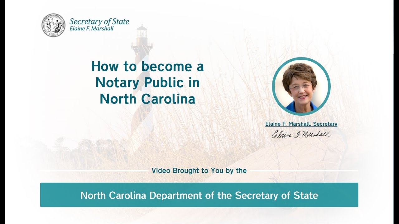 How to Become a Notary Public in North Carolina