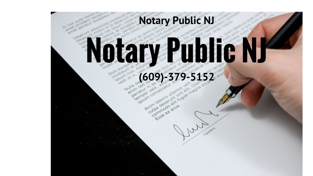 New Jersey Notary | How To Notarize a Document in NJ | (609)-531-3609  | Find a Notary Public NJ