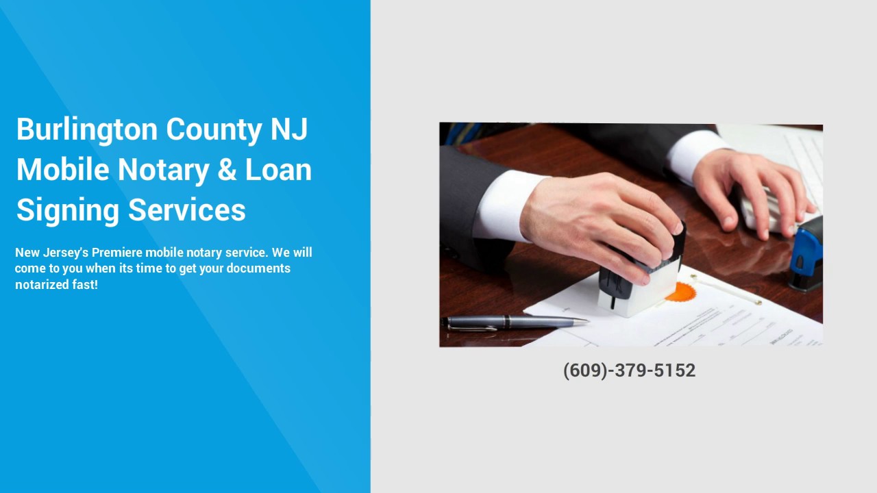 Traveling Notary | Find A Notary Public | Notary Near me | NJ Notary | (609)-531-3609