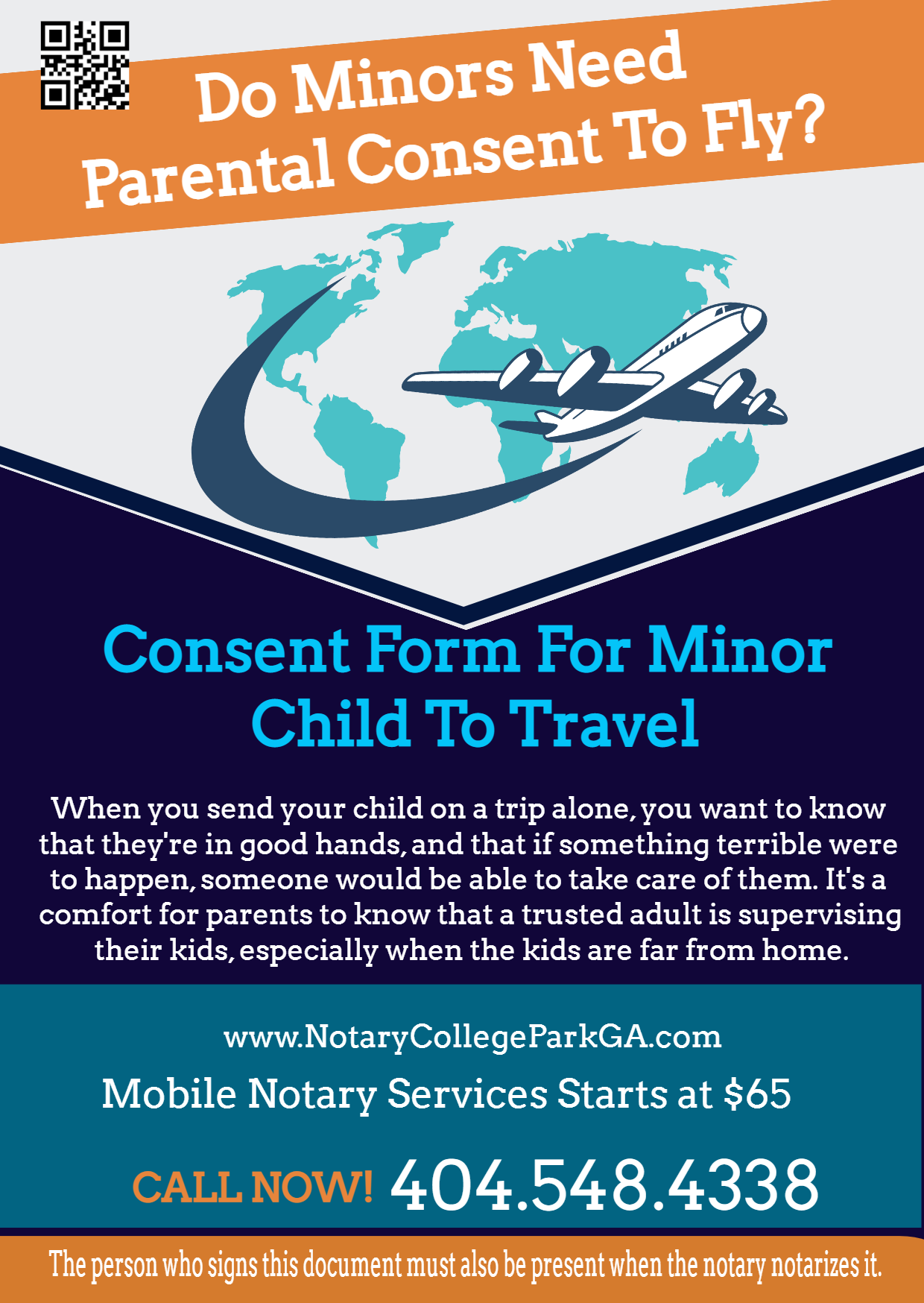 minor child travel consent in South Fulton?