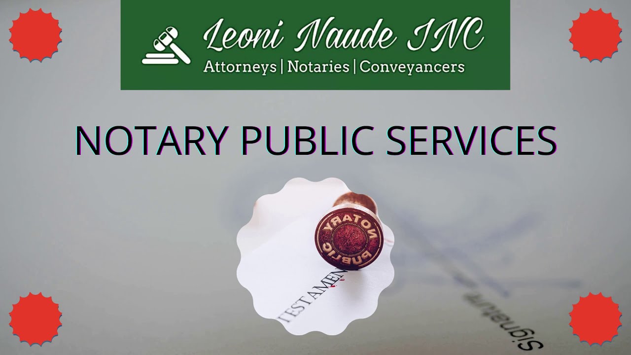 Notary Services in Benoni - Notary public near me