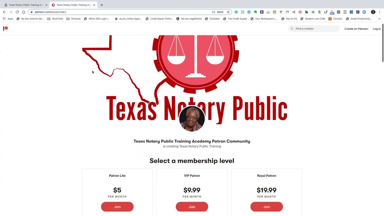 Texas Notary Public Patron