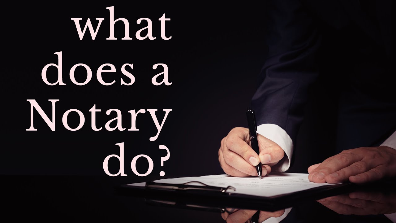 What Does a Notary Public Do?