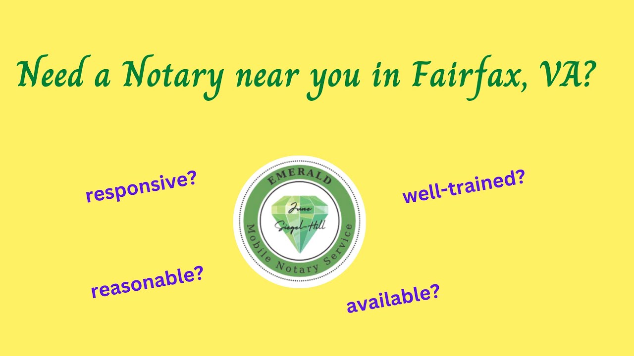 I'm the Notary Near YOU in Fairfax, VA! Why go to UPS when the notary will come to you?