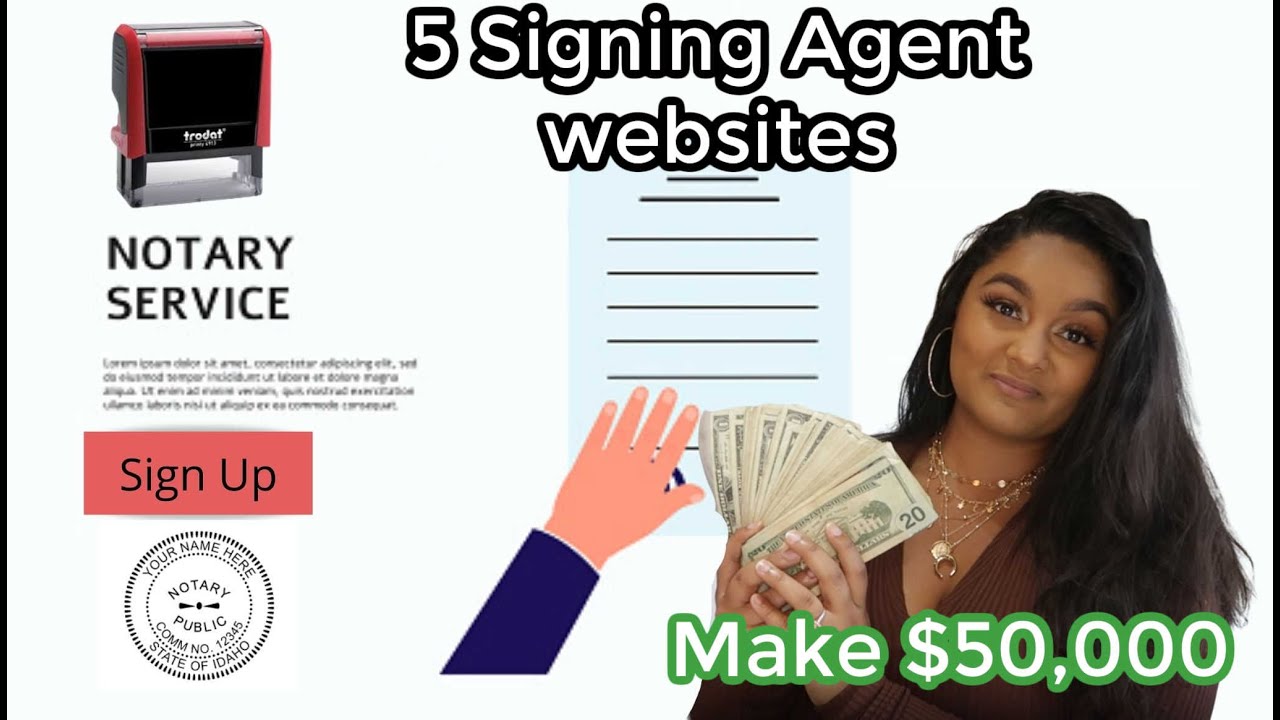 5 NOTARY SIGNING AGENT WEBSITES TO GET JOBS: NO DEGREE NEEDED JOBS: $400 A DAY: Becoming a notary