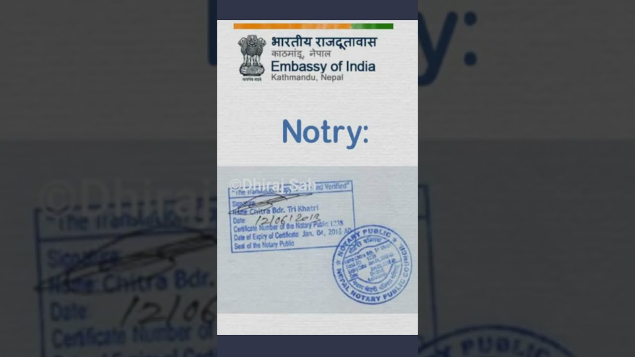 How to do English Translation & Notary of Documents In Nepal ?