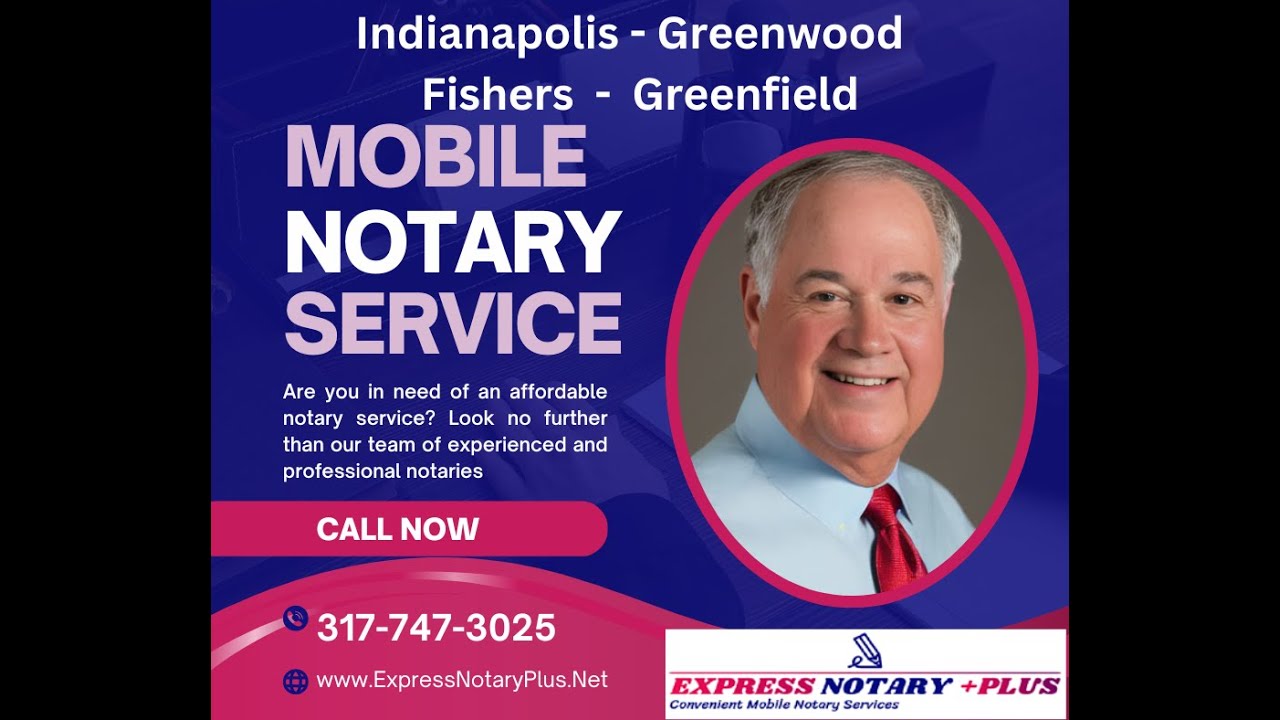 Traveling notary public near me Indianapolis Greenwood Greenfield Fishers Indiana