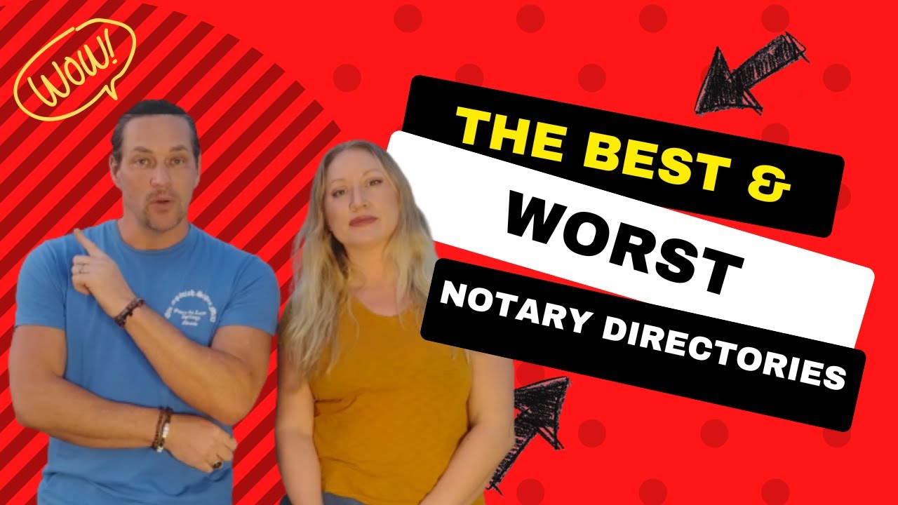 Mobile Notary Public Loan Signing Agents: The Best & Worst Directory  & FREE Ones To Get Listed