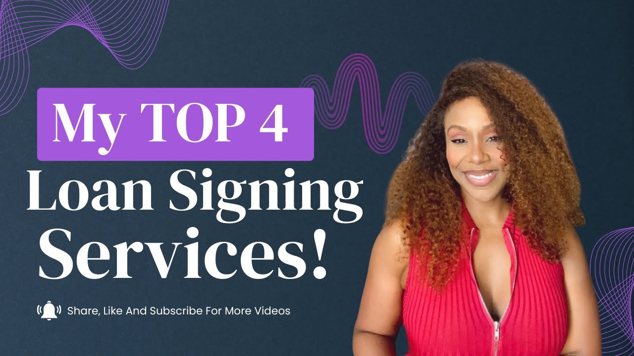 My TOP 4 Loan Signing Services! #notarysigningagent #loansigningagent #notary #notarypublic